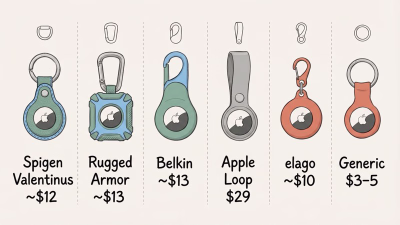 Top AirTag carabiner holders compared by clip type, material, and durability