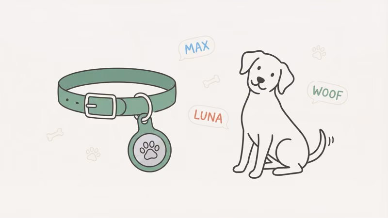 Best AirTag engraving ideas for pets including paw emoji and short pet names