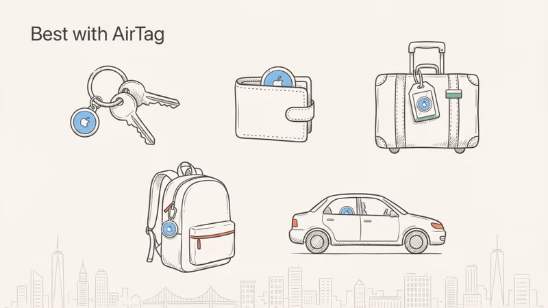 Best AirTag use cases including keys, luggage, backpacks, and parked cars in urban areas
