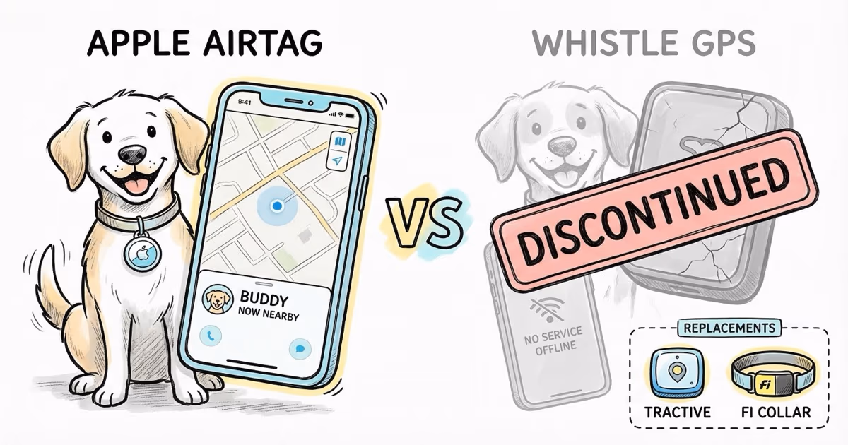 AirTag vs Whistle: Pet Tracker Comparison (Whistle Discontinued)