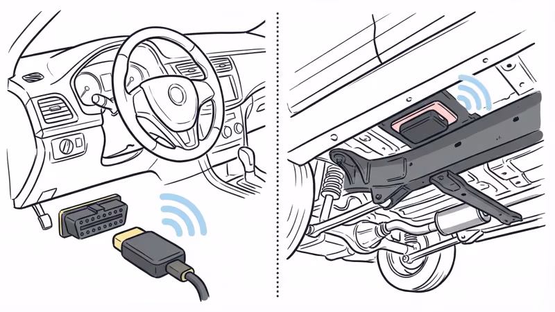 OBD-II plug-in tracker vs magnetic mount GPS tracker installation comparison