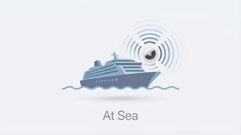AirTag tracking limitations at open sea with most passengers in airplane mode