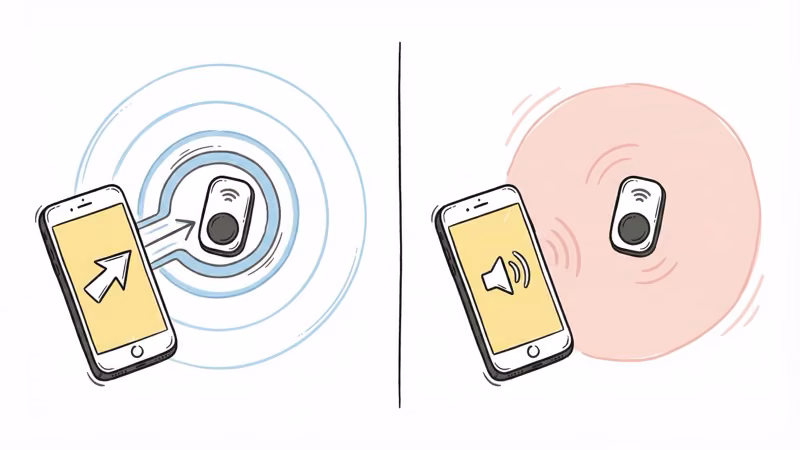 UWB Precision Finding vs Bluetooth-only tracking accuracy comparison for item finders