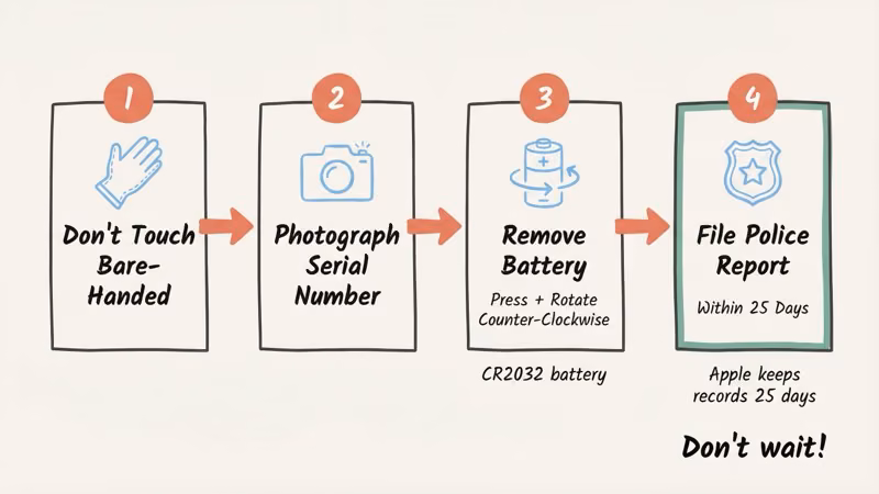Step-by-step action plan after finding an AirTag hidden in your car