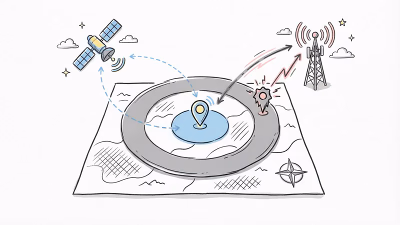 GPS accuracy comparison between Gabb Watch cell tower triangulation and Apple Watch built-in GPS