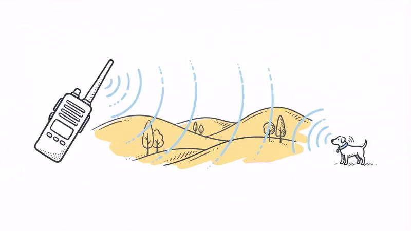 Garmin Astro 900 maintaining long-range GPS signal across open hunting terrain