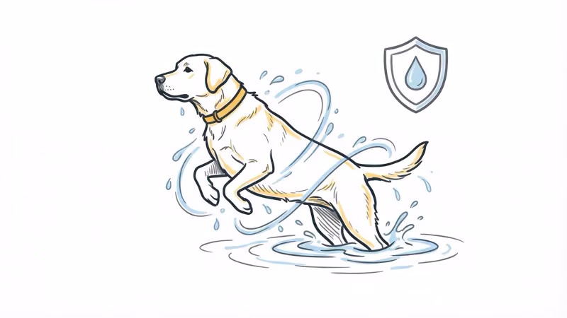 Garmin Delta SE waterproof collar and remote during outdoor field training