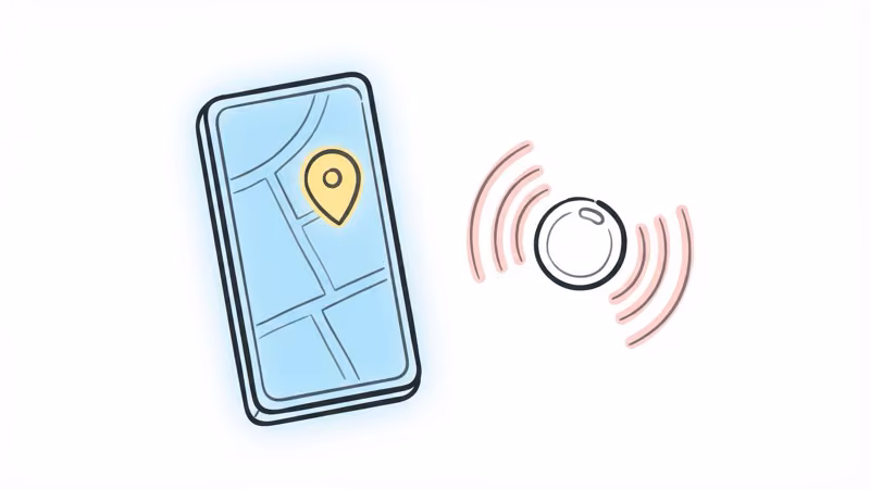 Momax PinTag location shown on the Find My app map with last updated timestamp